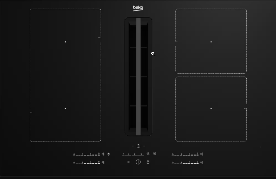 Plošča z vgrajeno napo HIXI84700UF, indukcija